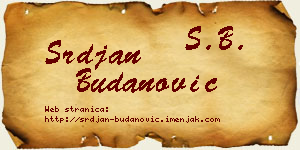 Srđan Budanović vizit kartica